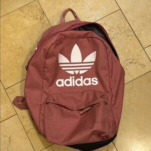 Adidas Muave Pink Backpack Classic Style with Trefoil Logo